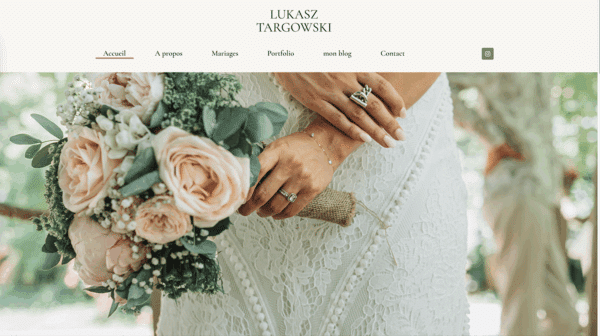 site web pour photographes